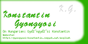konstantin gyongyosi business card